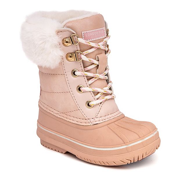 London Fog と　ブーツ London Fog Lil Downing Court Girls' Cold Weather Boots