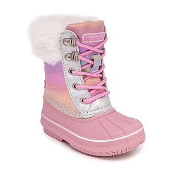 London Fog Lil Downing Court Girls' Cold Weather Boots