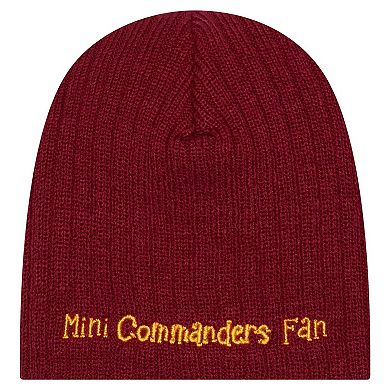 Toddler New Era Burgundy Washington Commanders Mini Knit Hat