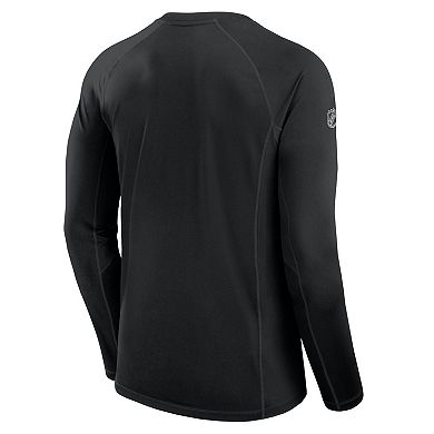 Men's Fanatics Black New Jersey Devils Authentic Pro Rink Tech Long Sleeve T-Shirt