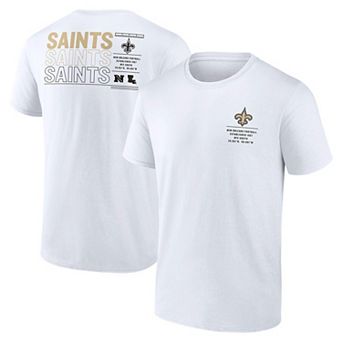 Men's Fanatics White New Orleans Saints Repeat Stats T-Shirt
