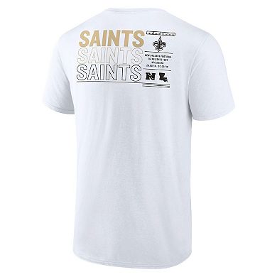 Men's Fanatics White New Orleans Saints Repeat Stats T-Shirt