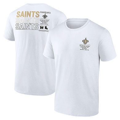 Men's Fanatics White New Orleans Saints Repeat Stats T-Shirt