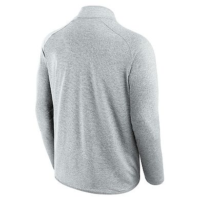 Men's Fanatics Gray Tennessee Volunteers Mock Neck Half-Zip Pullover Jacket