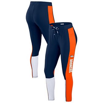Women's WEAR by Erin Andrews Navy/Orange Denver Broncos Color-Block Leggings