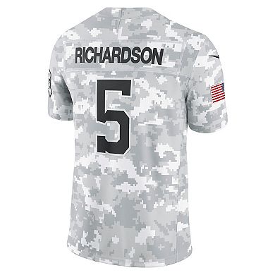 Men's Nike Anthony Richardson Arctic Camo Indianapolis Colts 2024 Salute to Service Limited Jersey