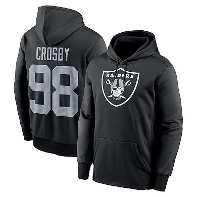 Men's Nike Maxx Crosby Black Las Vegas Raiders Player Name & Number