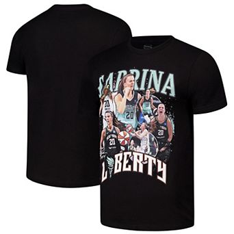 Unisex Stadium Essentials Sabrina Ionescu Black New York Liberty 2024 Crossroads T-Shirt