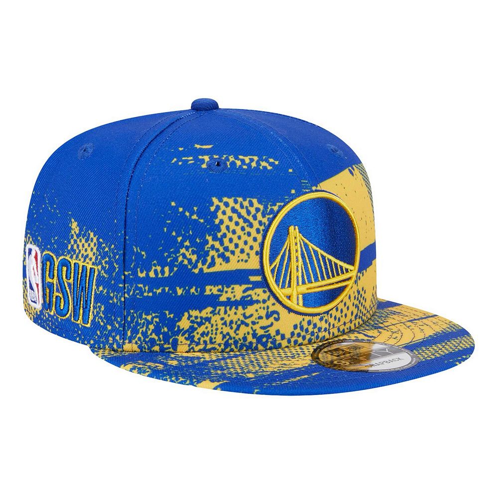 New Era Men's NBA Golden State Warriors Call Out Trim 9Fifty Snapback Hats