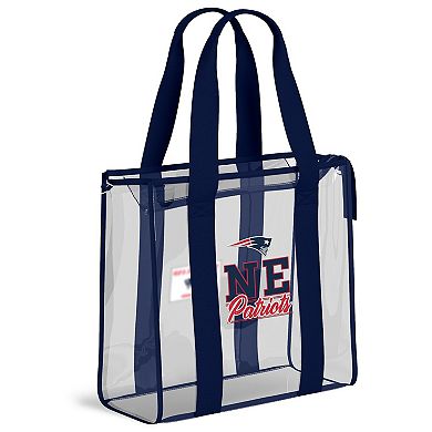 WEAR by Erin Andrews New England Patriots Stadium Tote Bag with Team Color Trim