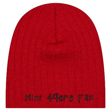 Infant New Era Scarlet San Francisco 49ers Mini Knit Hat