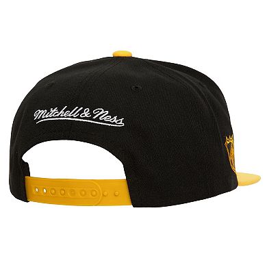 Men's Mitchell & Ness Black Boston Bruins Soul Triple Up Snapback Hat