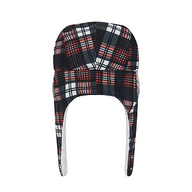 New Era Black Cincinnati Bengals Sideline Plaid Sherpa Trapper Hat