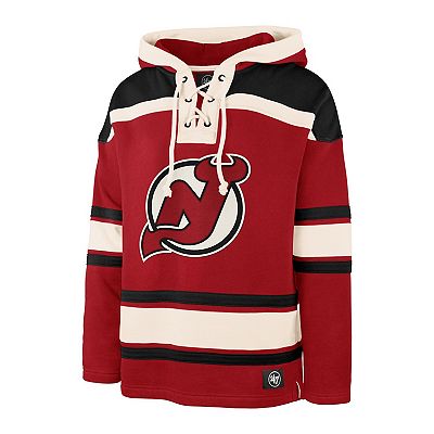 Sweat à capuche rouge fanatiques pour hommes des Devils du New Jersey Never Quit