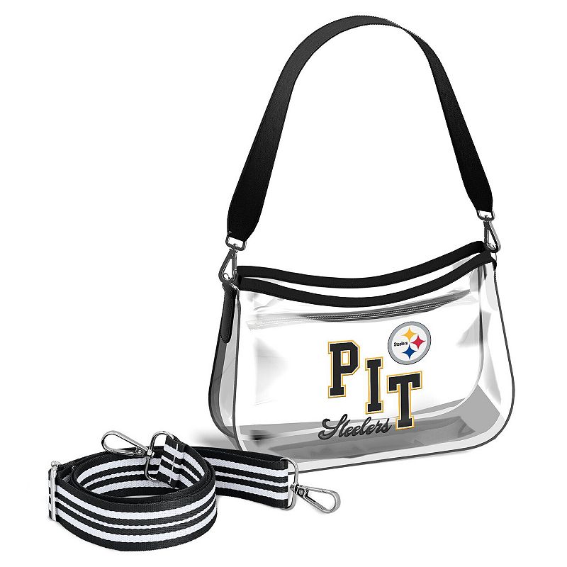 WEAR by Erin Andrews Pittsburgh Steelers Clear Stadium Mini Purse, Team