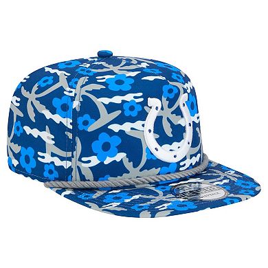 Men's New Era Royal Indianapolis Colts Wakey Wakey Golfer Snapback Hat