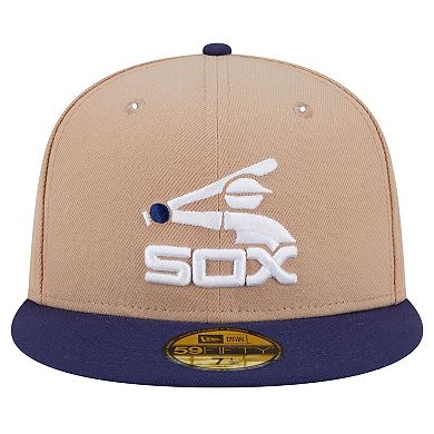 Men's New Era Khaki Chicago White Sox 59FIFTY Fitted Hat