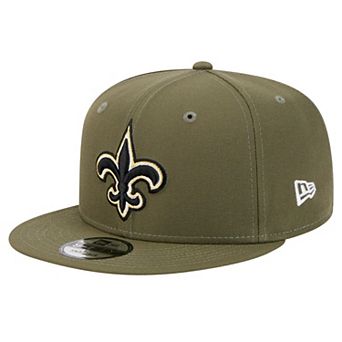 Men's New Era Olive New Orleans Saints Main 9FIFTY Snapback Hat