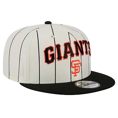 Men's New Era White San Francisco Giants Jersey Pinstripe 9FIFTY Snapback Hat