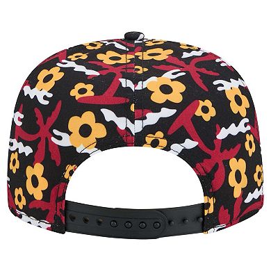 Men's New Era Black Arizona Cardinals Wakey Wakey Golfer Snapback Hat