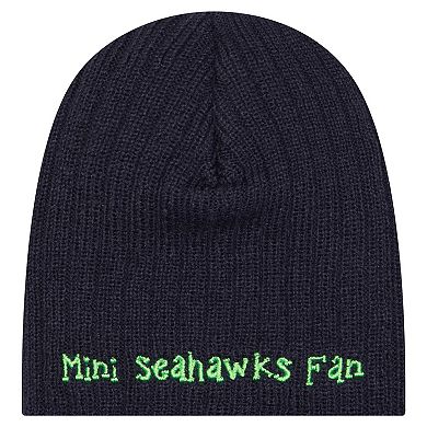 Toddler New Era College Navy Seattle Seahawks Mini Knit Hat