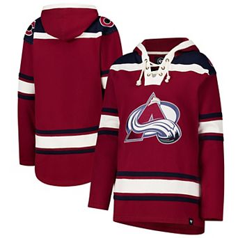 Women's '47 Burgundy Colorado Avalanche Superior Lacer Pullover Hoodie