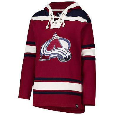 Women's '47 Burgundy Colorado Avalanche Superior Lacer Pullover Hoodie
