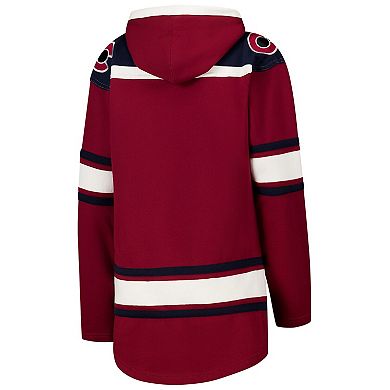 Women's '47 Burgundy Colorado Avalanche Superior Lacer Pullover Hoodie