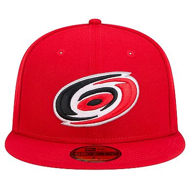 Men's New Era Red Carolina Hurricanes Core 59FIFTY Fitted Hat