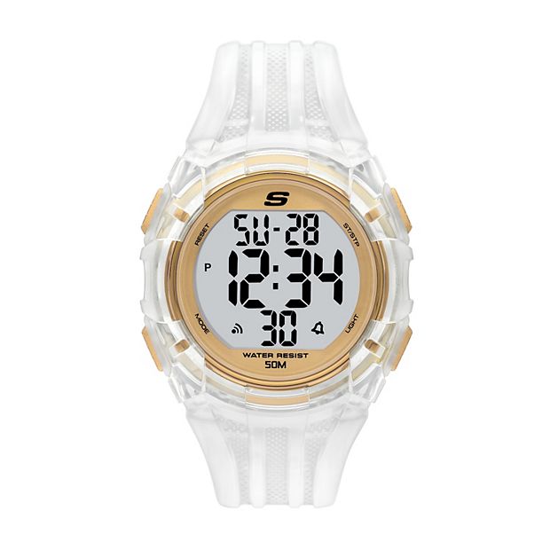Skechers Men s El Porto Clear Digital Watch Size Large