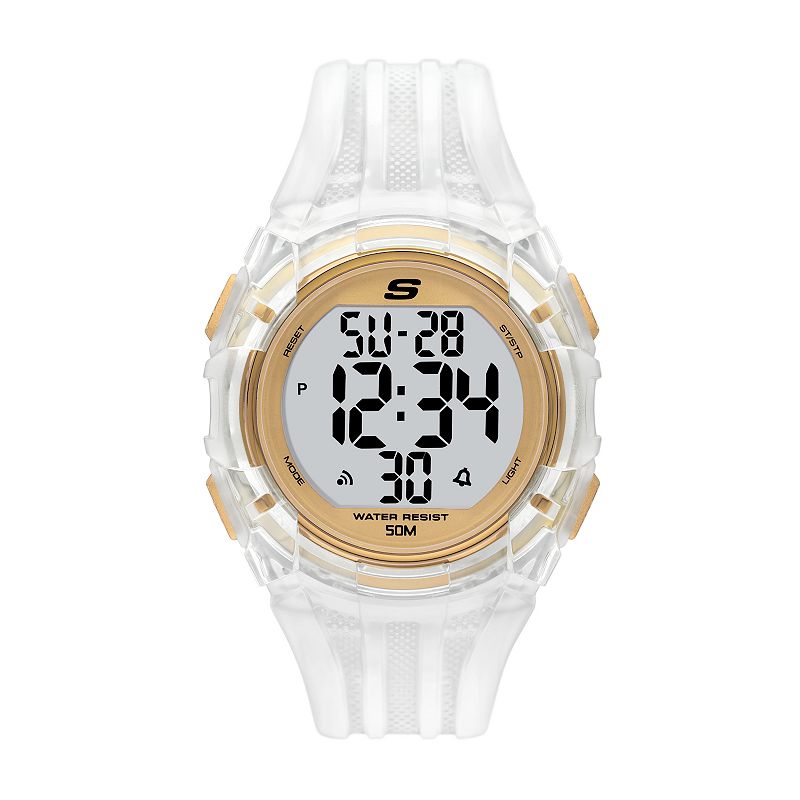 Skechers® Men's El Porto Clear Digital Watch, Size: Large