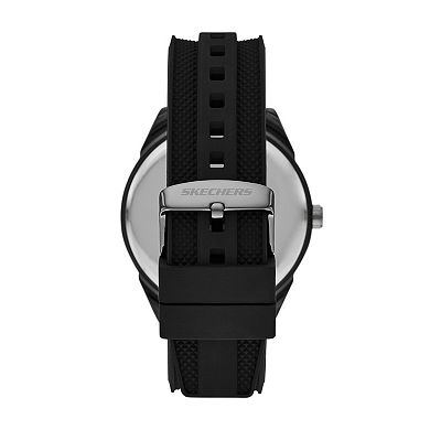 Skechers® Men's 5-pc. Black Silicone Watch & Bracelet Set