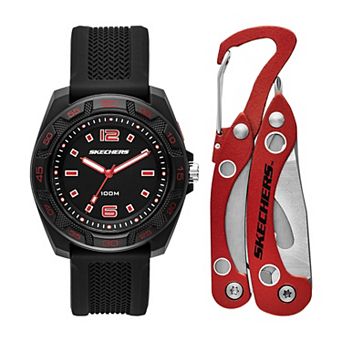 Skechers Women's Silicone Strap Watch & Multi Tool Set