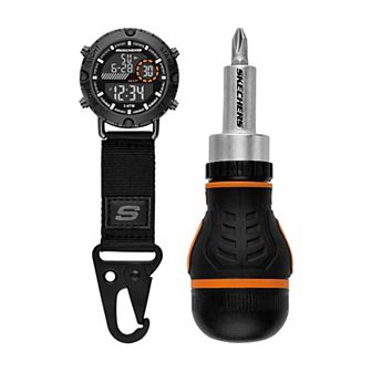 Skechers® Men's 2 pc Clip Watch & Screwdriver Set
