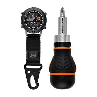 Skechers® Men's 2 pc Clip Watch & Screwdriver Set