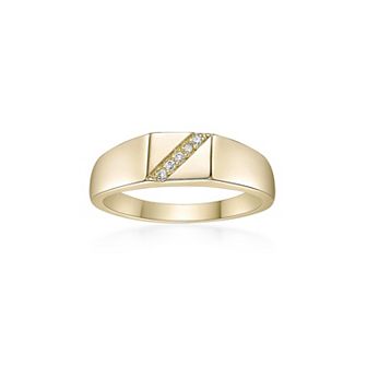 Gemminded 18k Gold Over Silver Lab-Grown Diamond Accent Ring