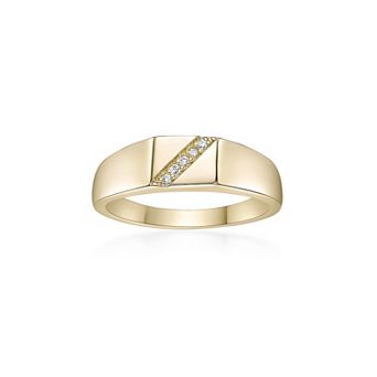 Gemminded 18k Gold Over Silver Lab-Grown Diamond Accent Ring