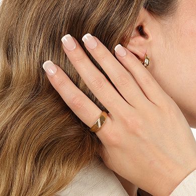 Gemminded 18k Gold Over Silver Lab-Grown Diamond Accent Ring