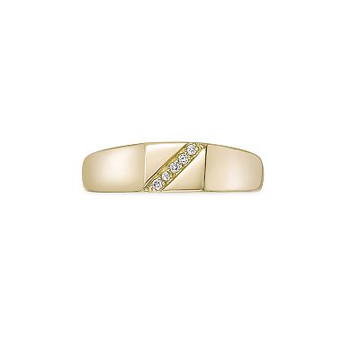 Gemminded 18k Gold Over Silver Lab-Grown Diamond Accent Ring