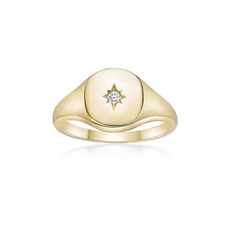 Gemminded 18k Gold Over Silver Lab-Grown Diamond Accent Ring