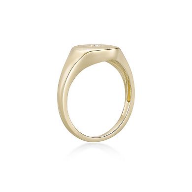 Gemminded 18k Gold Over Silver Lab-Grown Diamond Accent Ring