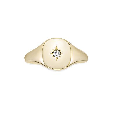 Gemminded 18k Gold Over Silver Lab-Grown Diamond Accent Ring