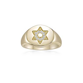 Gemminded 18k Gold Over Silver Lab-Grown Diamond Accent Ring