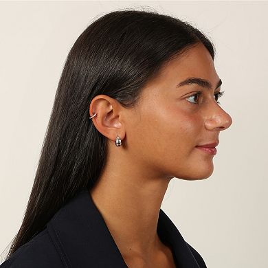 Gemminded 18k Gold Over Silver Lab-Grown Diamond Accent Ear Cuff