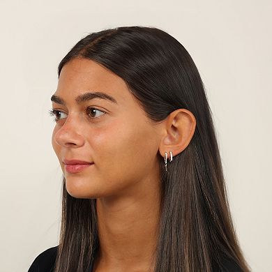 Gemminded 18k Gold Over Silver 1/10 Carat T.W. Lab-Grown Diamond Earrings