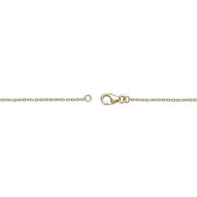 Gemminded 18k Gold Over Silver 1/10 Carat T.W. Lab-Grown Diamond Necklace
