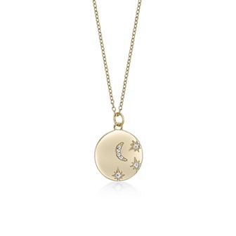 Gemminded 18k Gold Over Silver Lab-Grown Diamond Accent Pendant Necklace