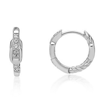 Gemminded 18k Gold Over Silver 1/10 Carat T.W. Lab-Grown Diamond Earrings