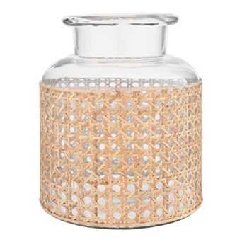 Storied Home Round Glass Jar Vase