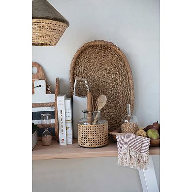 Storied Home Round Glass Jar Vase